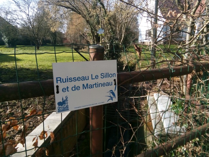 Panneau signalétique Ruisseau Le Sillon